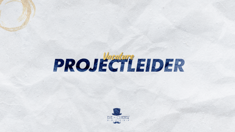 Vacature: Projectleider Vacature: Projectleider